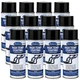 Eastwood High Temperature Satin Black Exhaust Manifold Coating Paint 12 Pack