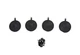 GM Accessories 23423545 Truck Bed Liner Attachment Kit with Screws, Retainers, 